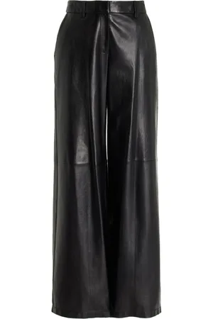 Lafayette 148 Sullivan Leather Straight-Leg Pants
