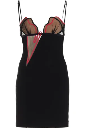 Nensi Dojaka Heartbeat Cutout Jersey Mini Dress