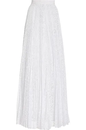 Michael Kors Lace Pleated Maxi Skirt