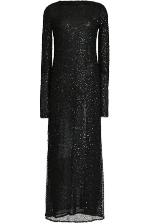 Proenza Schouler Marlowe Sequined Stretch-Tulle Midi Dress
