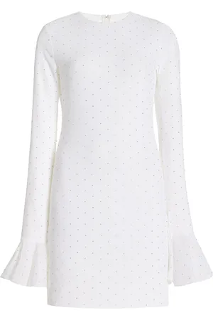 ROTATE Pearl-Embellished Jersey Mini Dress