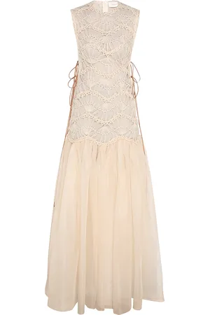 ZIMMERMANN Illuminate Macrame Silk Maxi Dress