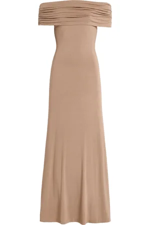 ANEMOS Ruched Off-The-Shoulder Maxi Dress