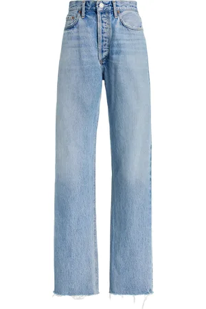 AGOLDE Lana Rigid Mid-Rise Straight-Leg Jeans