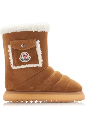 Moncler Gaia Pocket-Detailed Suede Ankle Boots