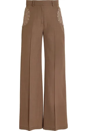 Diotima Tower Crochet-Detailed Pants
