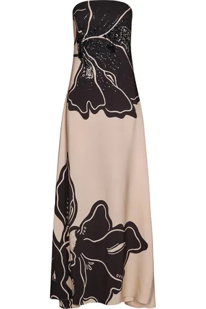 JOHANNA ORTIZ Simbología Floral Sequined Crepe Maxi Dress