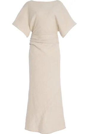 Staud Amelie Linen-Blend Dress