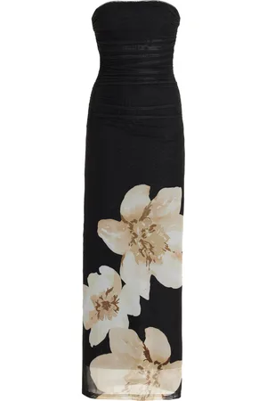 Significant Other Exclusive Printed Mesh Maxi Dress