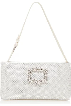 Roger Vivier Nightlily Crystal Mesh Clutch