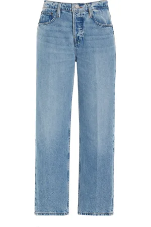 Frame The Slouchy Rigid Low-Rise Straight-Leg Jeans