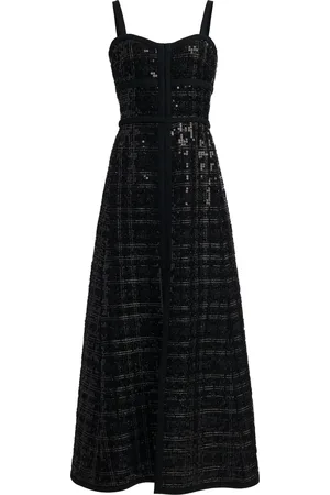 Giambattista Valli Sequined Tweed Maxi Dress