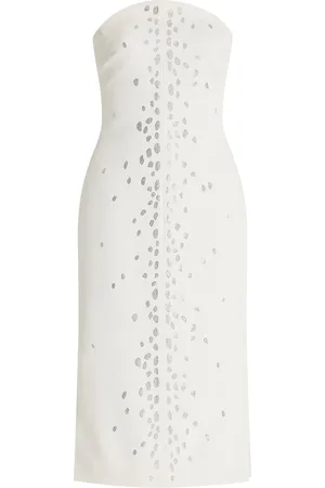DAVID KOMA Speckled Crystal-Cady Midi Dress