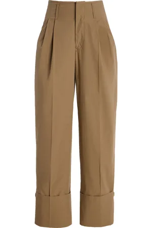 DARKPARK Diana High-Rise Stretch-Cotton Straight-Leg Pants