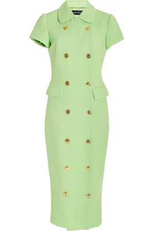 Sergio Hudson Button-Up Blazer Dress