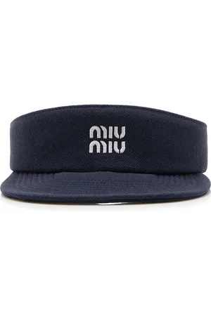 Miu Miu Washed Denim Visor