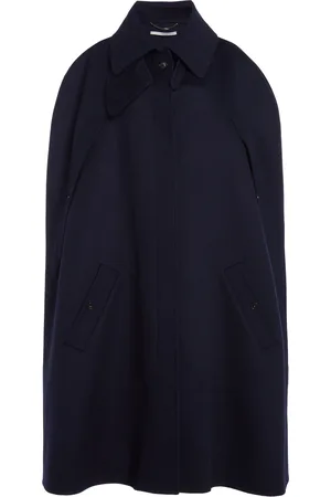 Stella McCartney High-Neck Double Face Wool Cape