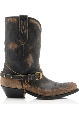 Golden Goose Wish Star Leather Western Boots