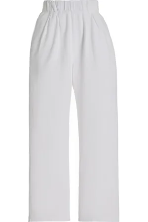 Les Tien Pleated Cotton Pique Pants
