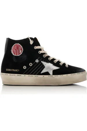 Golden Goose Hi Francy Suede Platform Sneakers
