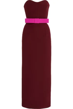 Ilkyaz Ozel Exclusive Noéle Bow-Detailed Crepe Maxi Dress
