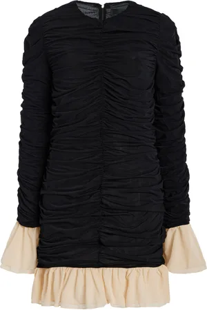 ROTATE Ruched Mini Dress