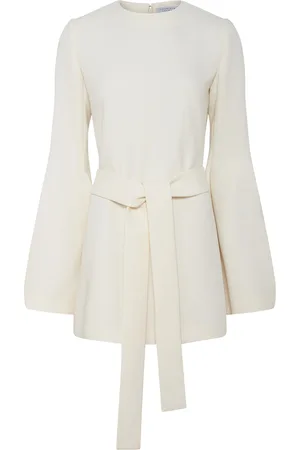 GABRIELA HEARST Shandon Wool-Crepe Tunic Top