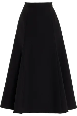 Carolina Herrera Stretch-Wool Midi Skirt