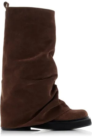 The Attico Robin Suede Combat Boots