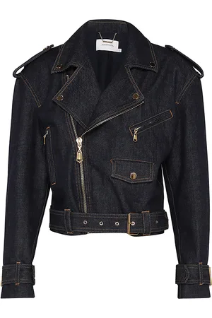 ZIMMERMANN Crush Denim Biker Jacket