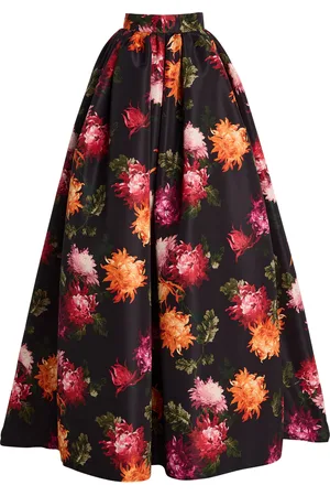 Carolina Herrera Floral-Printed Ball Skirt