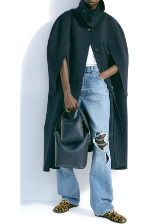 Stella McCartney Chain-Detailed Stretch Straight-Leg Jeans