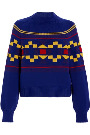 High Lara Fair Isle Knit Cotton Sweater