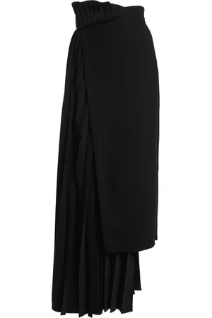 A.W.A.K.E. MODE Asymmetrical Pleated Midi Skirt