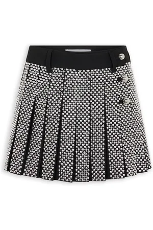 Paco rabanne Patterned Wool Mini Skirt