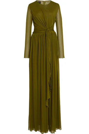 Giambattista Valli Tie-Detailed Jersey Maxi Dress