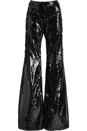 FRANCOISE Exclusive Zaoua Sequined Flared-Leg Pants