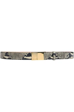 Khaite Elio Snake-Effect Leather Belt