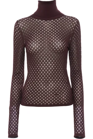 Chloé Pointelle-Knit Turtleneck Sweater