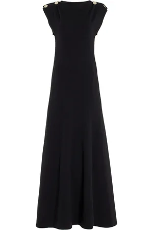 GALVAN Fatima Knit Jersey Maxi Dress