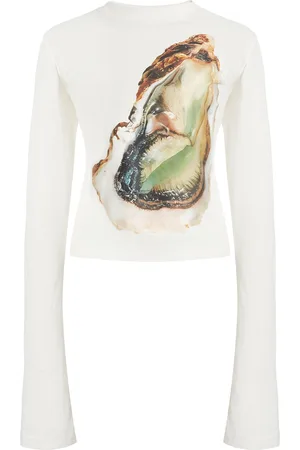 A.W.A.K.E. MODE Oyster Graphic Long Sleeve Tee