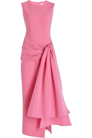 Carolina Herrera Embellished Crepe Midi Dress