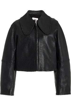 By Malene Birger Rowani Cropped Leather Jacket
