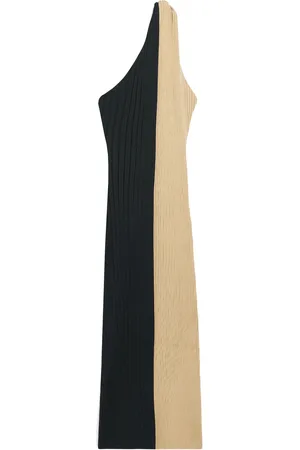 By Malene Birger Noto Asymmetric Ribbed-Knit Maxi Dress