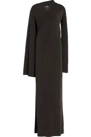 Totême Draped Jersey Maxi Wrap Dress