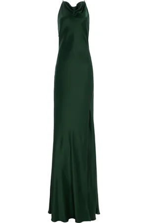 LAPOINTE Exclusive Draped Satin Gown