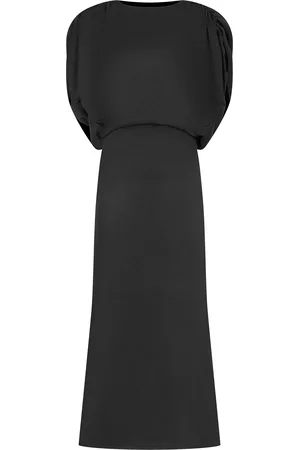 Silvia Tcherassi Reese Slit-Sleeve Midi Dress