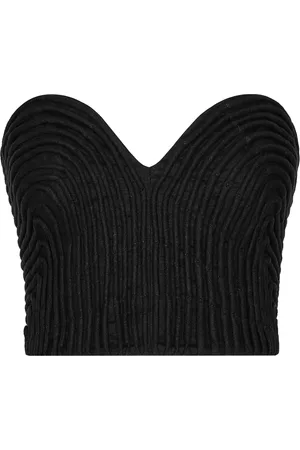 Andres Otalora Templo Hand-Embroidered Linen Corset Top
