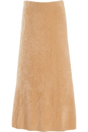 Lisa Yang Asta Brushed-Cashmere Skirt