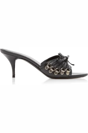 Balenciaga Cagole Leather Corset Sandals